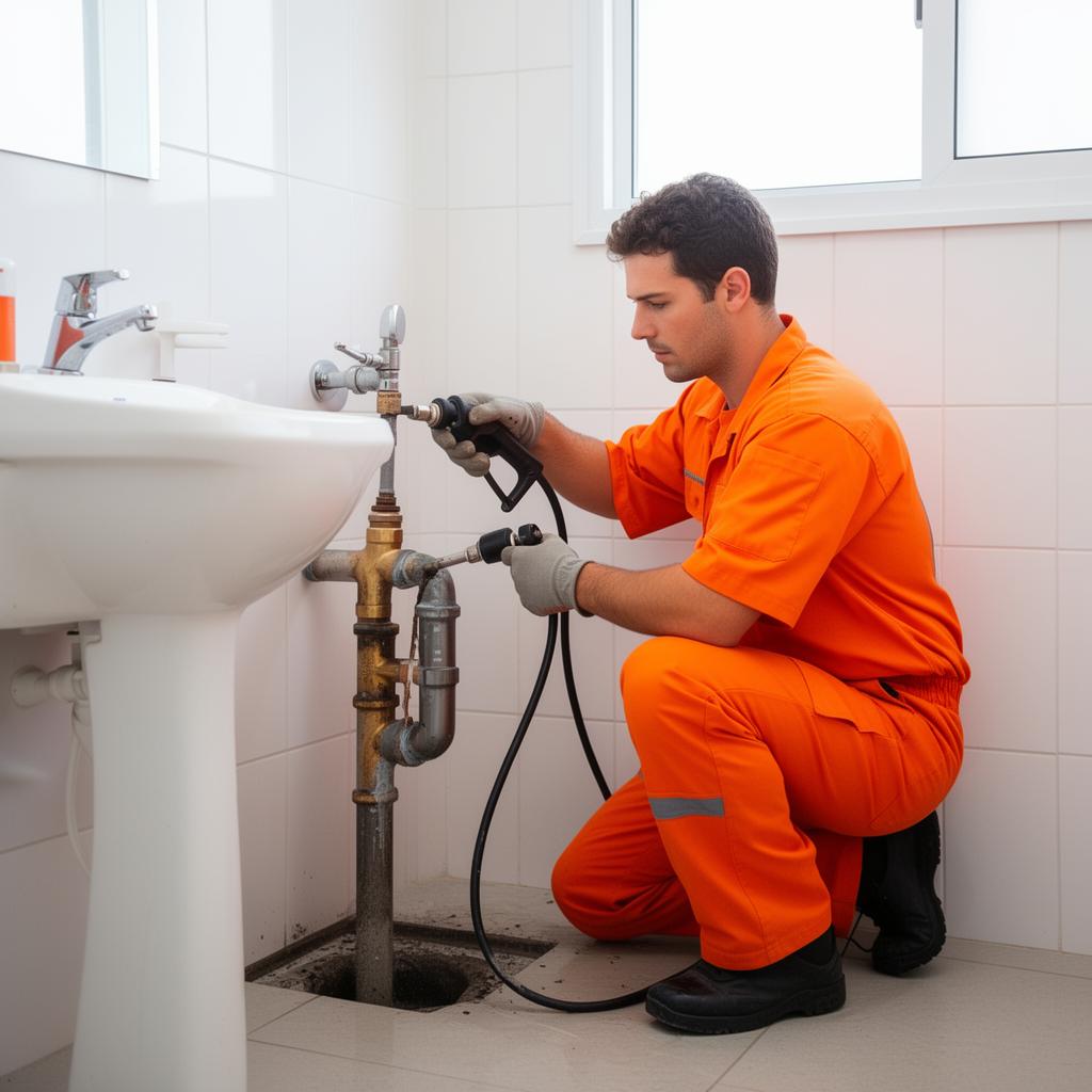 Desentupidora em Piracicaba realizando atendimento emergencial com hidrojateamento
